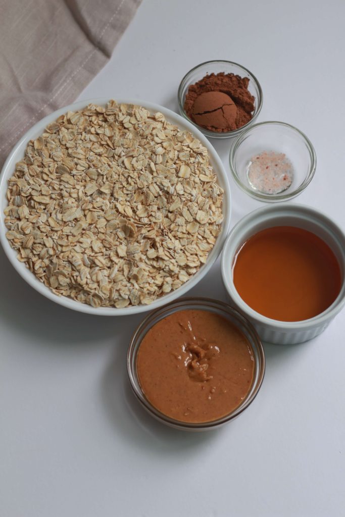 chocolate peanut butter granola ingredients vegan