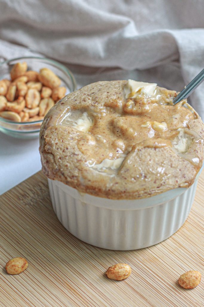 white chocolate baked oatmeal peanut butter
