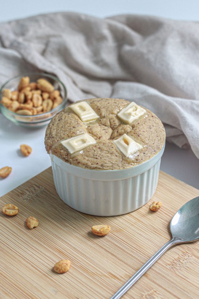 white chocolate peanut butter baked oats