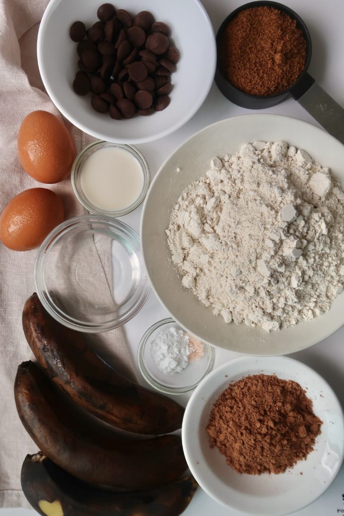 chocolate banana bread ingredients