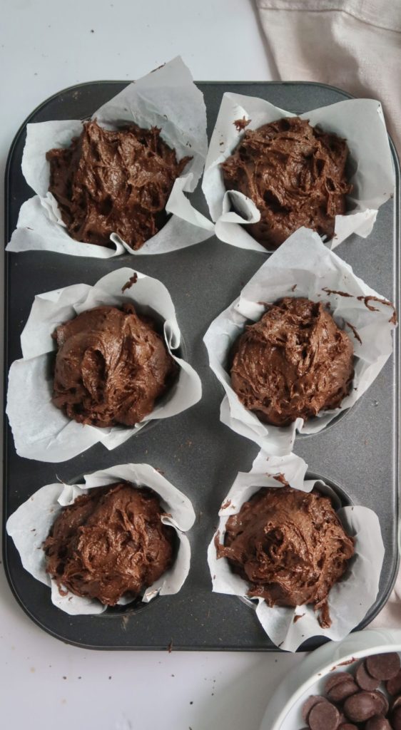 double chocolate muffins recipe idea