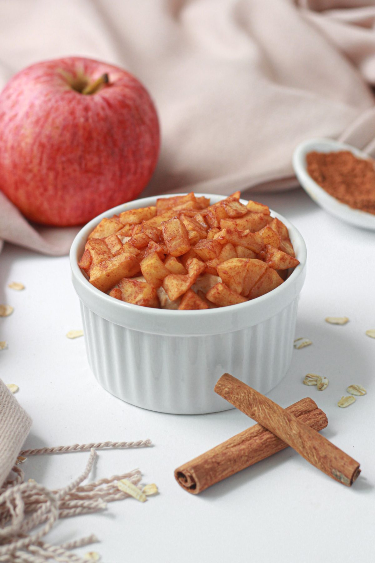 how to make cream cheese apple baked oats