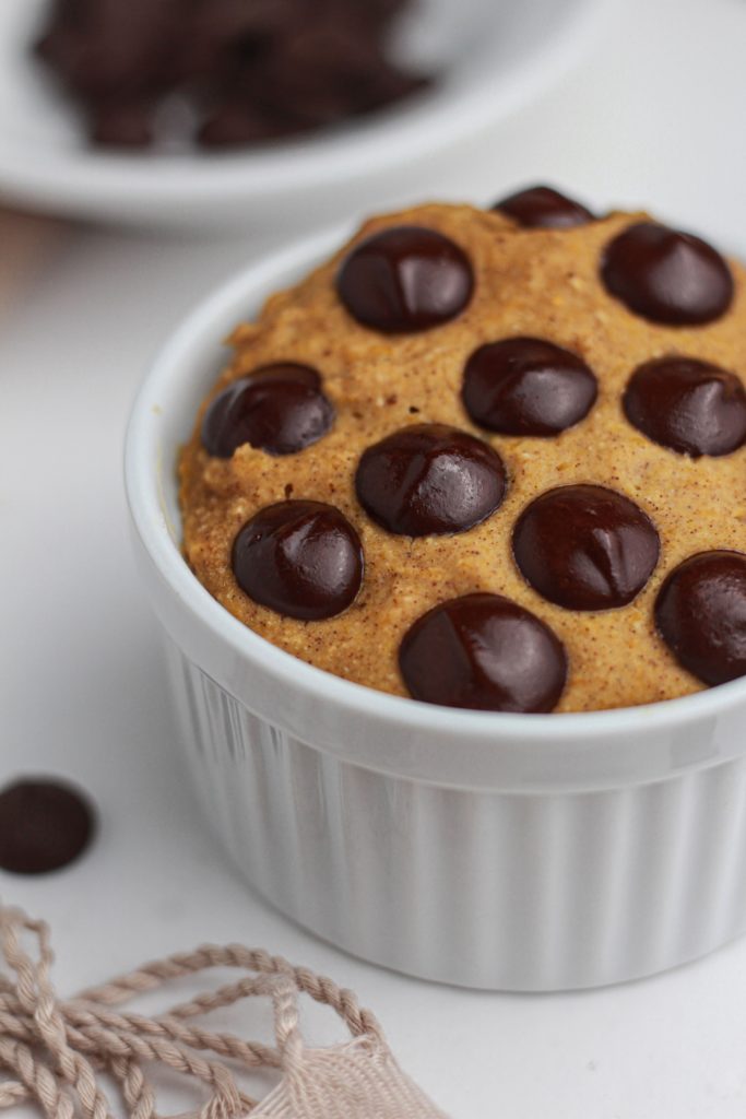 microwave chocolate chip pumpkin mugcake recipe