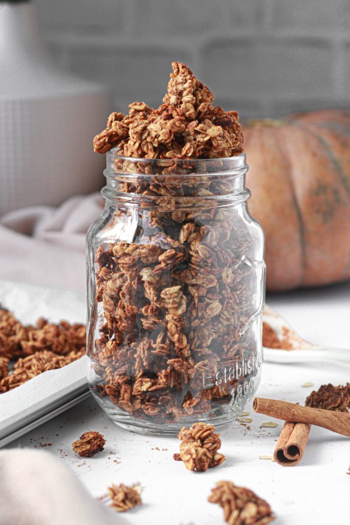 pumpkin spice granola healthy recipe