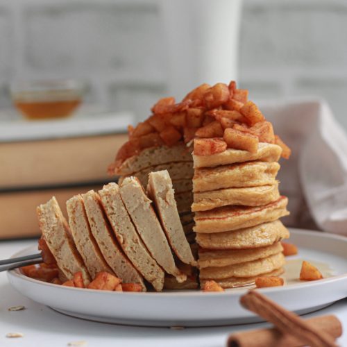 apple oatmeal pancakes fluffy healthy easy to make