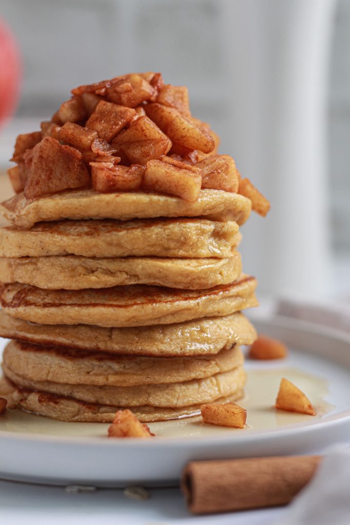 5-ingredient Apple Oatmeal Pancakes recipe