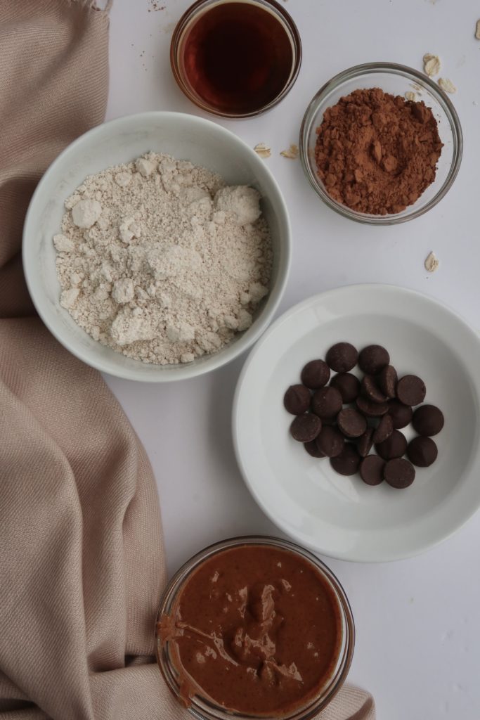 double chocolate energy balls ingredients