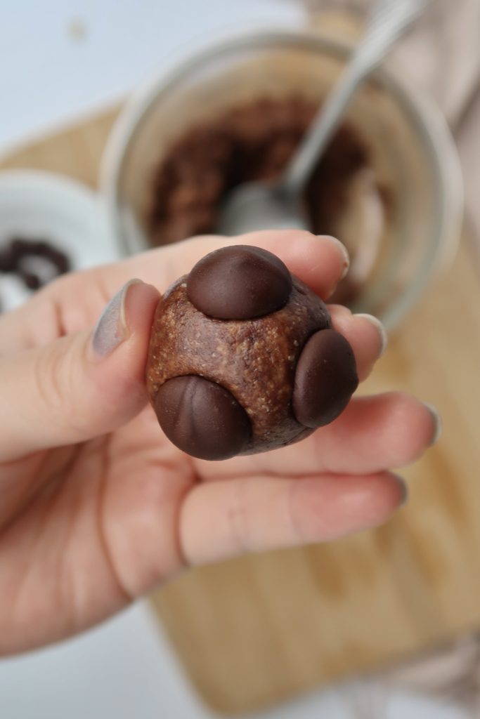 double chocolate energy balls minimal ingredients