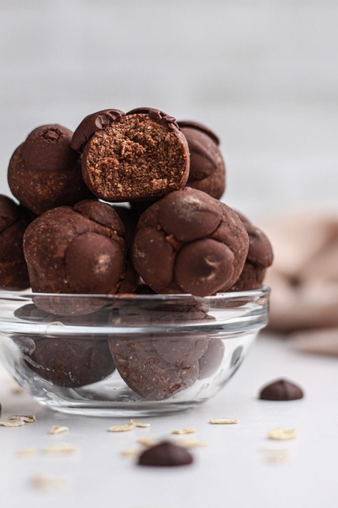 double chocolate energy bites