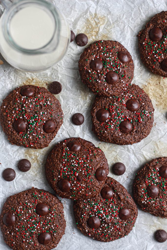 HEALTHIER Holiday Double Chocolate Cookies-1