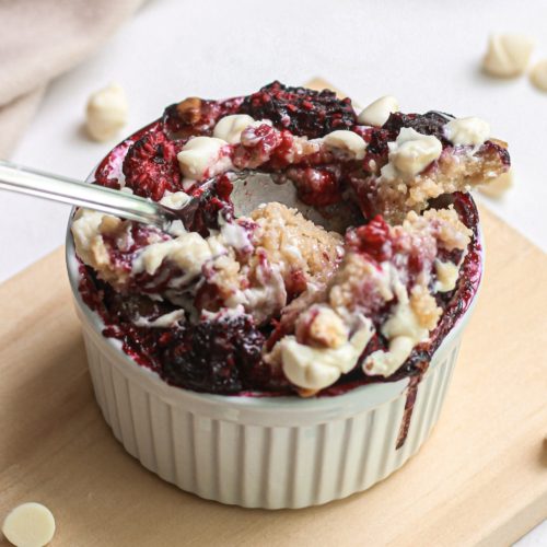 White Chocolate Raspberry Baked Oats