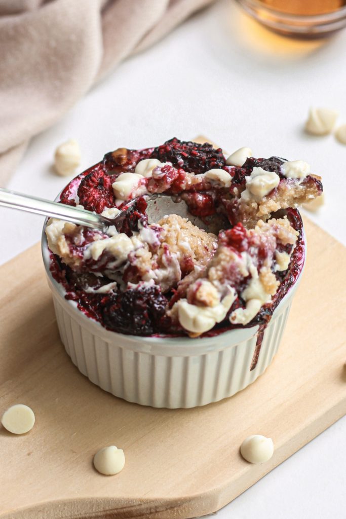 White Chocolate Raspberry Baked Oats