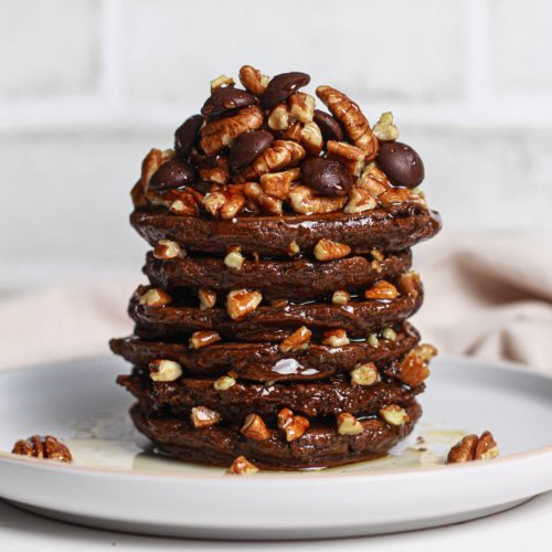 delicious pecan pie chocolate pancakes-1