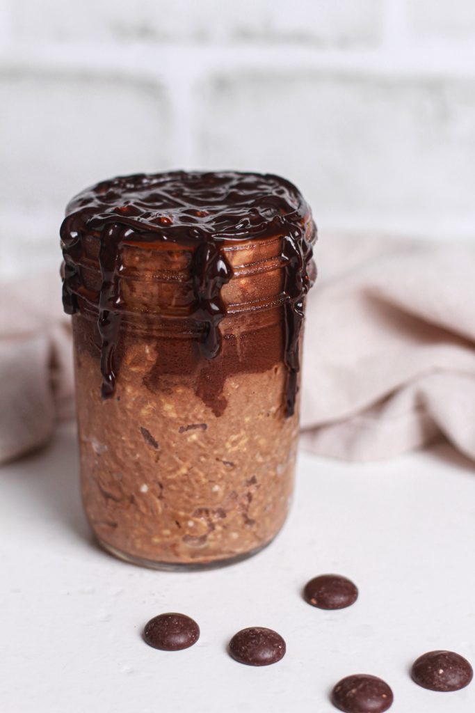 how to make extreme chocolate fudge overnight oats