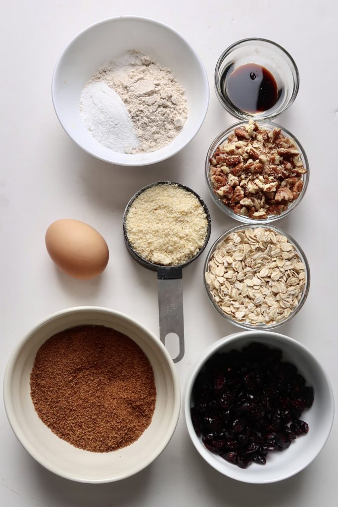 white chocolate cranberry oatmeal cookies ingredients