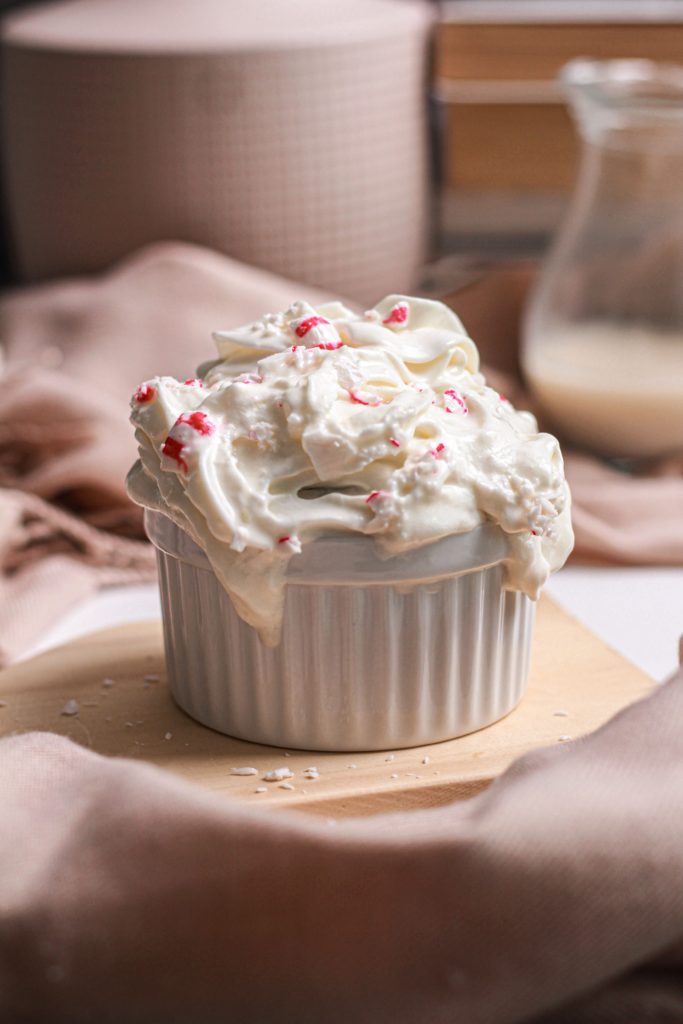 white mocha peppermint baked oats