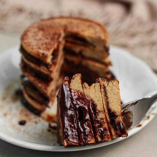 Best churro chocolate stuffed oat pancakes