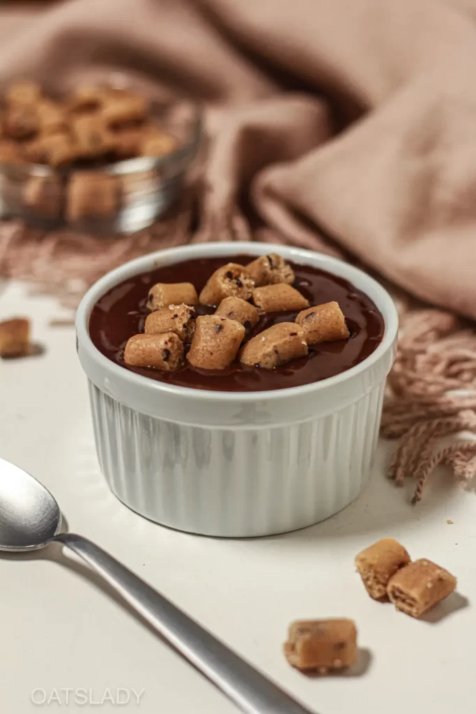 Double chocolate cookie dough overnight oats
