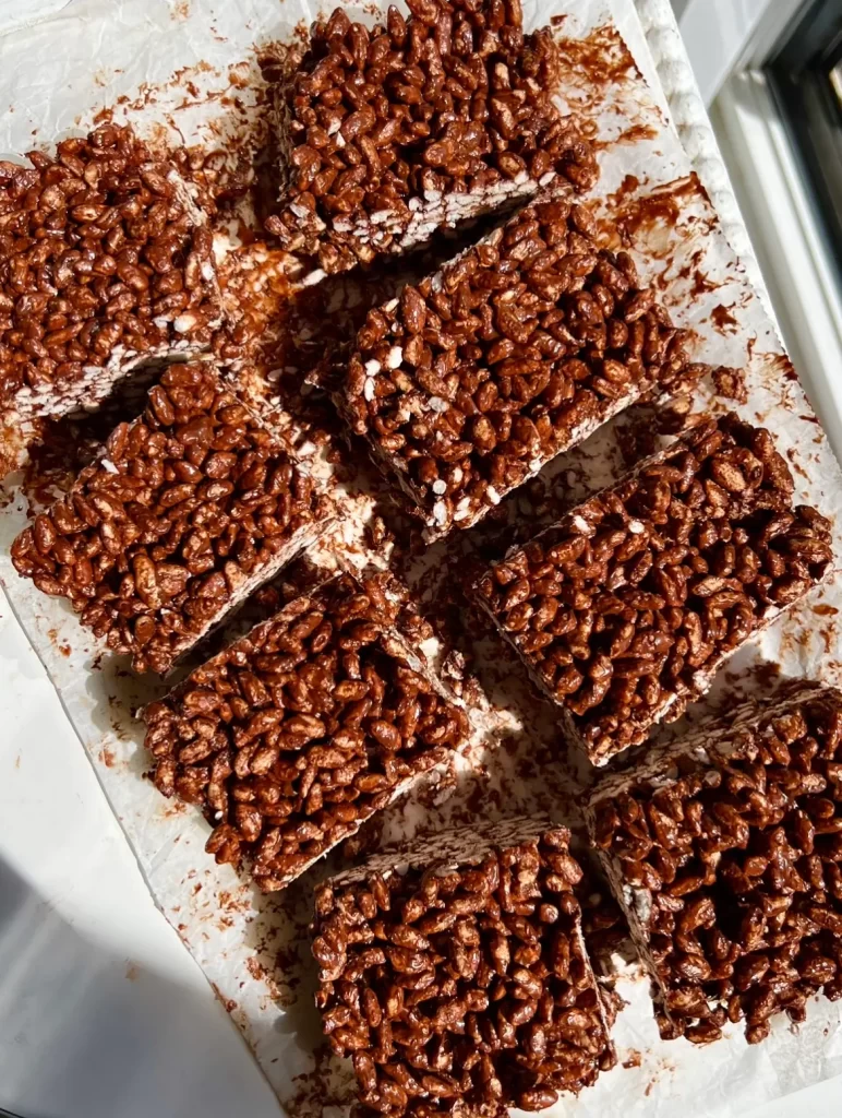 chocolate rice krispie treats