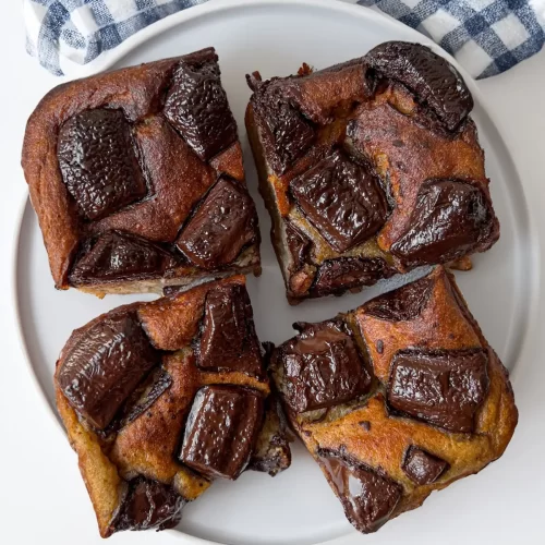 banana chocolate chip blondies