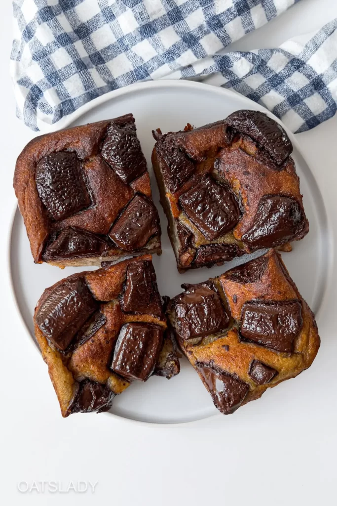 banana chocolate chip blondies