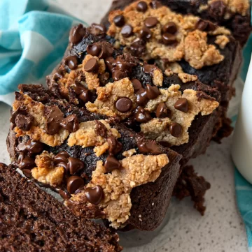 chocolate chip cookie dough loaf cake