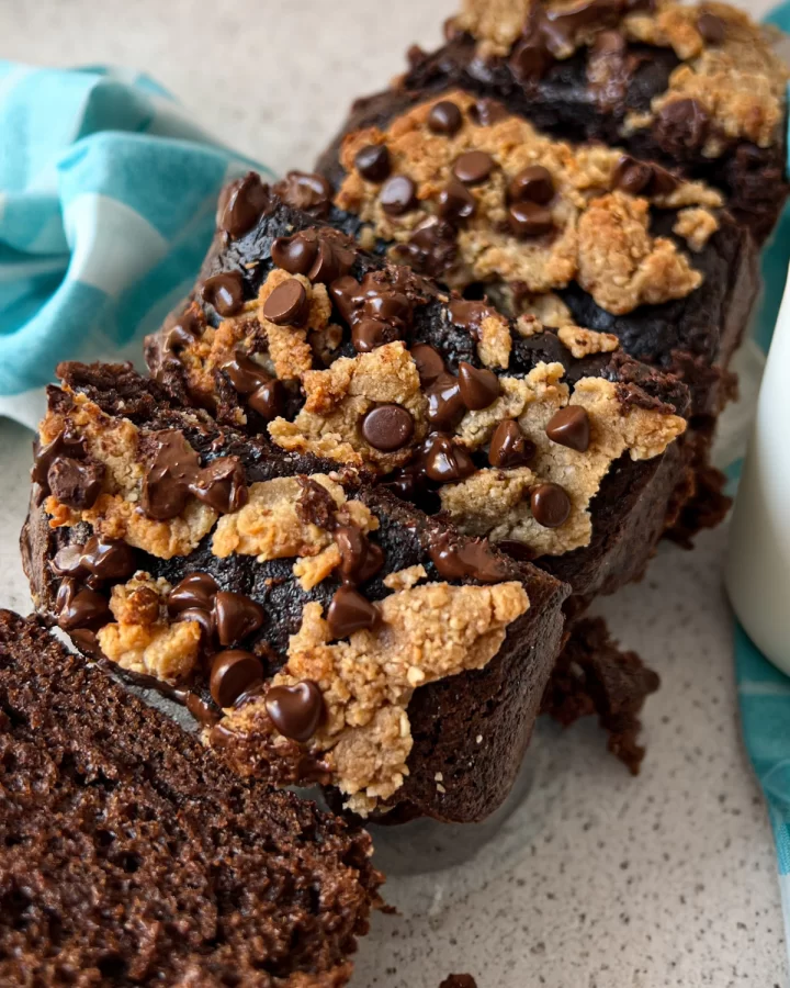 chocolate chip cookie dough loaf cake