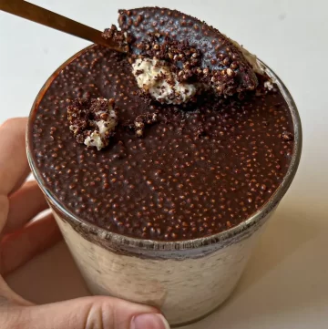 chocolate crunch vanilla overnight oats