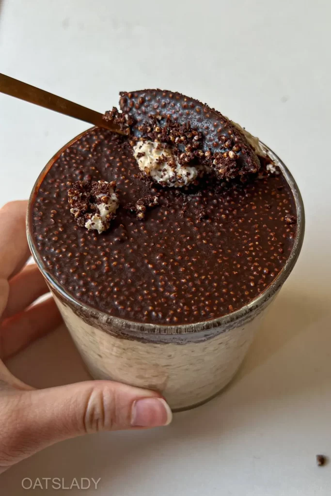 chocolate crunch vanilla overnight oats