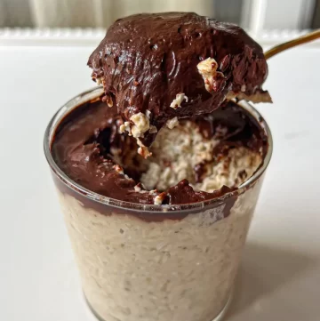 chocolate ganache vanilla overnight oats