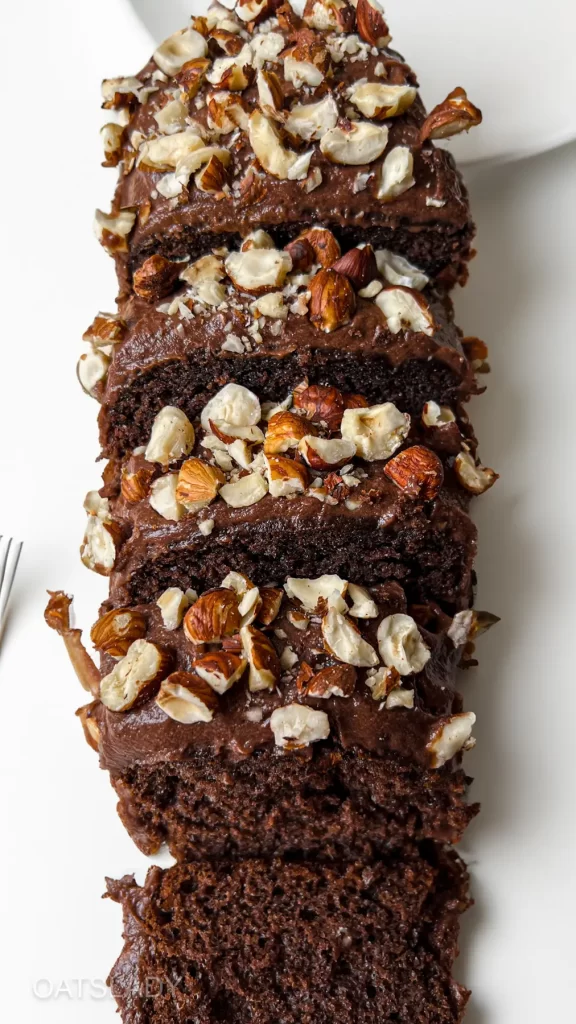 loaf cake with ferrero rocher