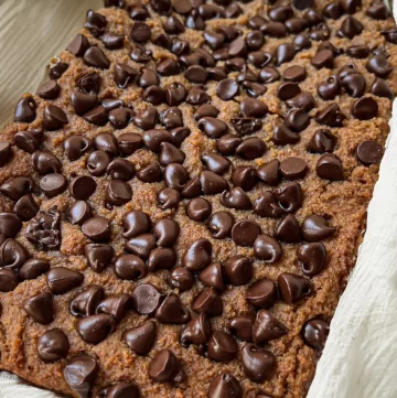 vegan chocolate chip blondies recipe healthy