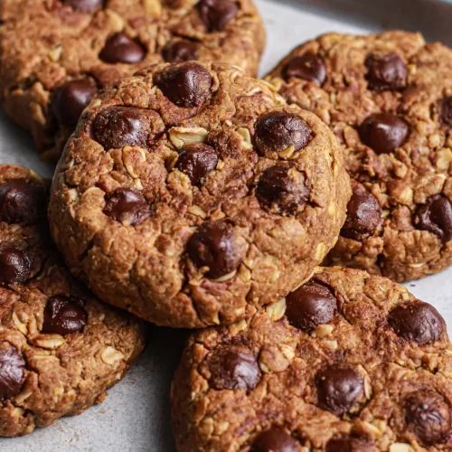 Vegan Oatmeal Chocolate Chip Cookies