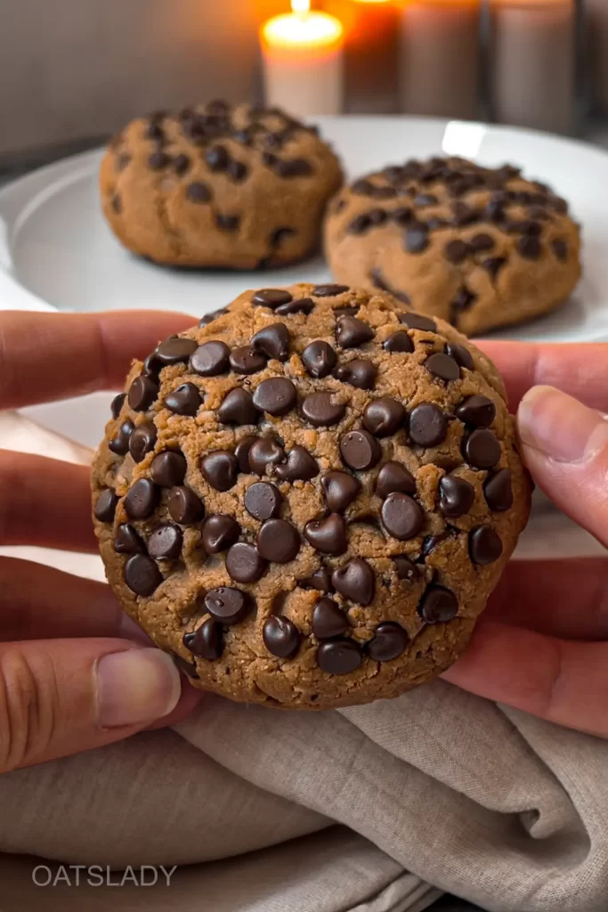 healthy vegan chocolate chip cookies